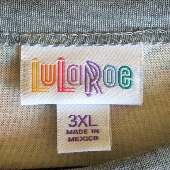 Lularoe 3/4 length sleeve Randy Top 3XL - Picture 2 of 3